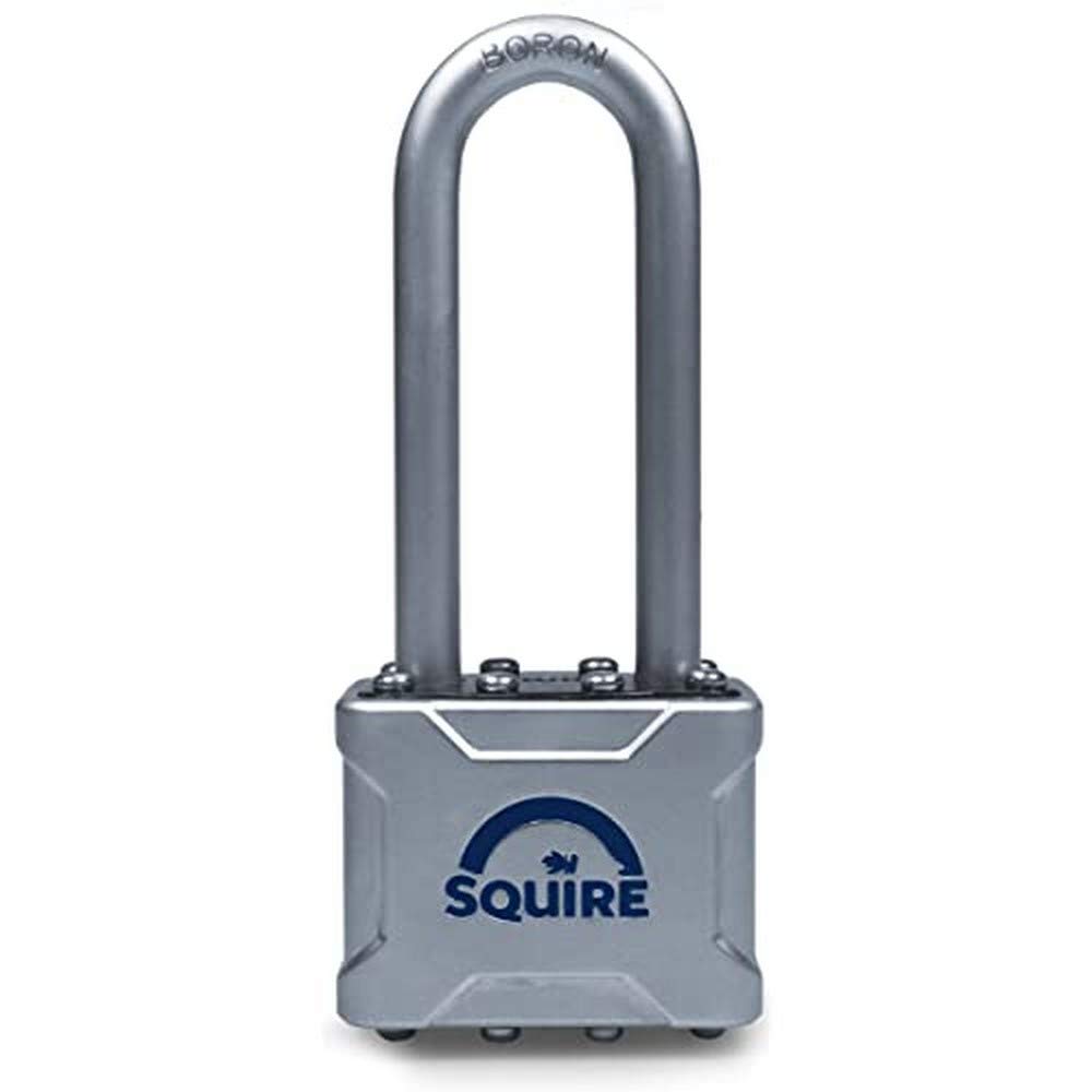 Henry Squire Long Shackle Diecast Body Padlock with Boron Shackle, 44 mm (Length)