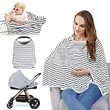 Baby Nursing Cover & Nursing Poncho - Multi Use Cover for Baby Car Seat Canopy, Shopping Cart Cover, Stroller Cover, 360&deg; Full Privacy Breastfeeding Protection,Baby Shower Gifts for Boy&Girl By LUCINE