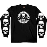 Hot Leathers Men's 2nd Amendment Long Sleeve Shirt (Black, X-Large)