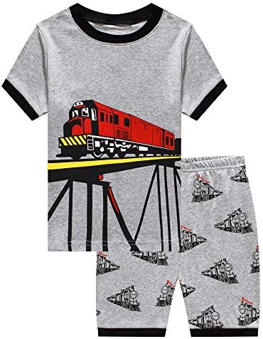 Boys Pyjamas Set Dinosaur Print Kids Pjs Pajama Long Sleeve Cotton Sleepewar Tops Shirts & Pants Nightwear Children Outfit