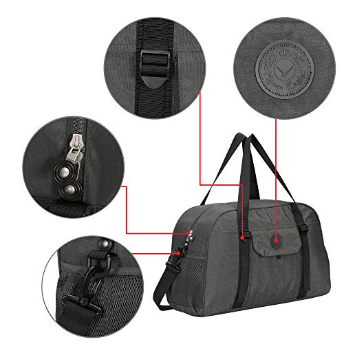 Hynes Eagle Yoga Mat Bag Sport Duffel for Gym Travel Bag 35L Grey 2018