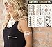 6 Premium Sheets - Metallic Gold and Silver Temporary Flash Tattoos and Trendy