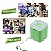 WONFAST The World's Smallest Magical and Portable Multifunction Wireless Bluetooth Speaker with Bluetooth Remote Shutter,Anti-theft device of phone,Impressive Sound Quality You Never Imagine,Great for Listening Music,Taking self-portraits, Bluetooth Chat-(Green)