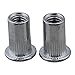 BQLZR Sheet Metal M5 Flat Head Threaded Rivet Nut Inserts Nutsert Pack of 25