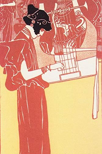 Amazon Co Jp ポスター グスタフクリムト音楽1901 サイズ インテリア 壁紙用 絵画 アート 壁紙ポスター ホーム キッチン