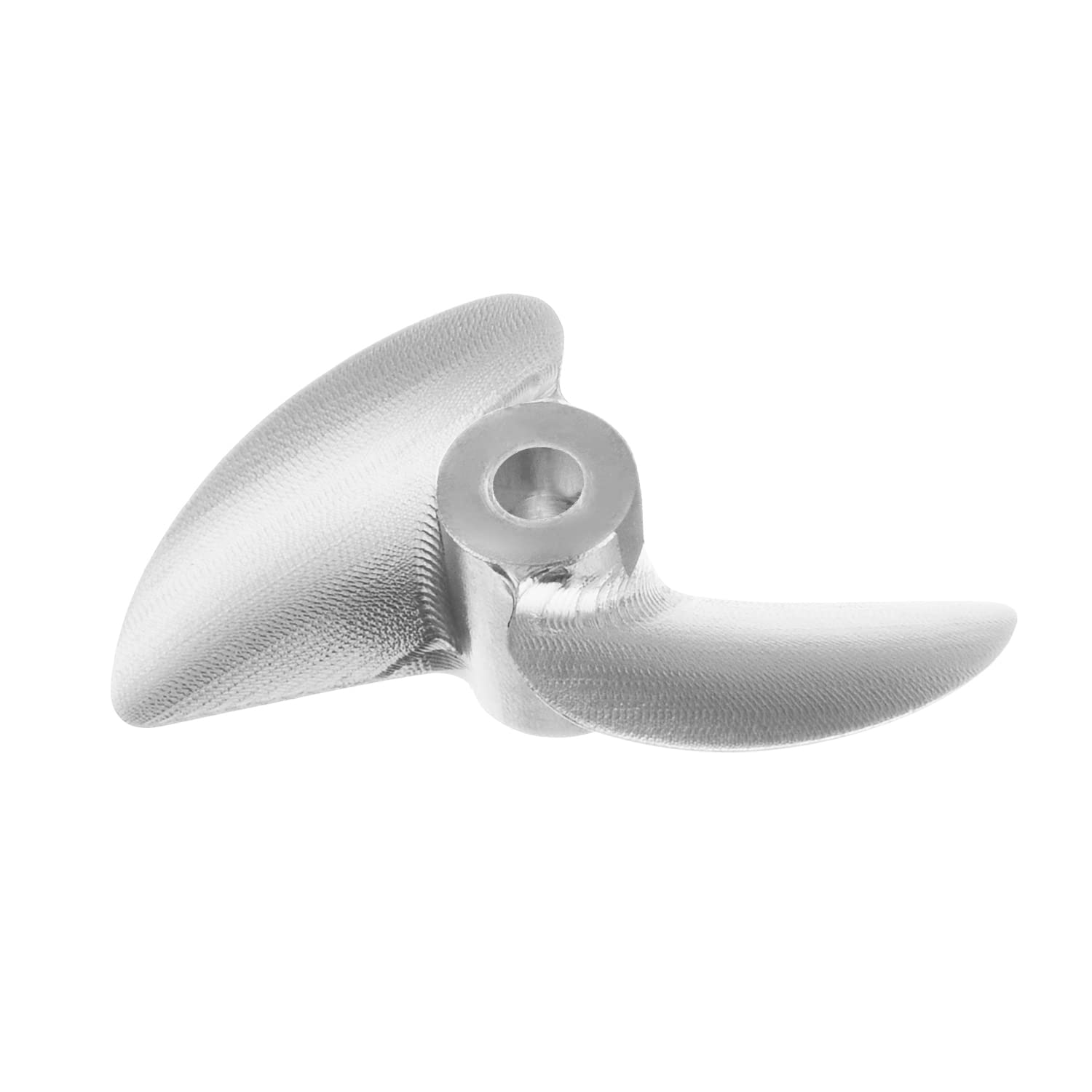 Fielect 1Pcs 2 Blades Propeller for Ship Model Rc Boat Propeller Model Silver Aluminium Alloy Positive Paddle 32mm Diameter 1.4 Pitch 3mm Hole Dia