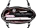 AINIMOER Women Vintage Soft Genuine Leather Tote Shoulder Bag Top-handle Cross body Handbags Ladys Purse(Black)
