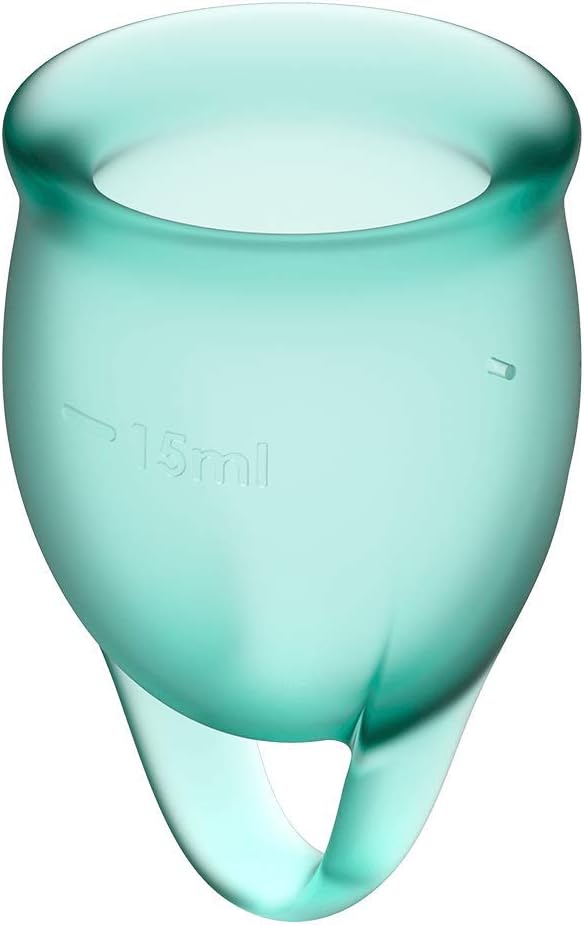 Satisfyer Feel Confident Menstrual Cups, Mint - Image 3