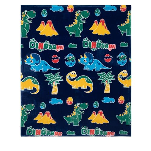 SALIMAH Glow in The Dark Blanket Dinosaur Gifts for Girls, Toys for Girls Boys Age 2 3 4 5 6 7 8 9 10 Year Old, Soft Kids Blankets Gifts for Grandkids Teens for Christmas Birthday, 50"x60"