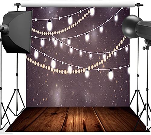 GuckZahl Photography Backdrop, 5x7 ft Light String Suede Photography Background For Studio Props Photo Backdrop