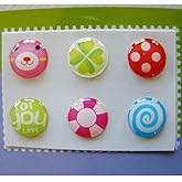 "Home" Button Sticker for iphone/ipad/itouch, Lollipop, 6 Stickers