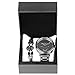 FASIOU Black Mens 3D Skull Design Watch Quartz Movement 3ATM Waterproof Wristwatch