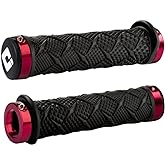 ODI X-Treme Lock-On ATV Hand Grips - Black/Red Clamps/One Size