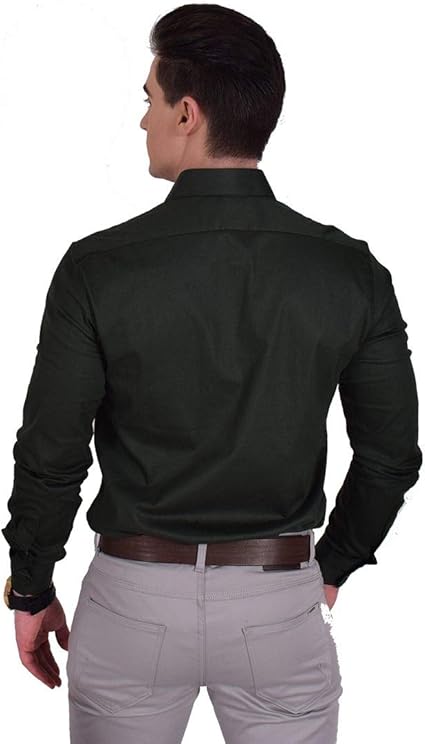 camisa social verde musgo