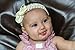 6 Pack Baby Headband - New Baby Girl Shower Gifts - Photo Props For Babies - Perfect for Newborn Photography, 1 Year Olds and Twins, First Birthday
