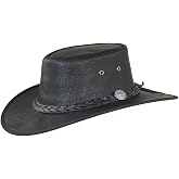 Barmah Hats Squashy Bison Leather Hat - Item 1085