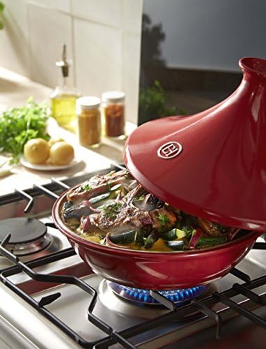 Emile Henry Eh349532 Tajine Céramique Rouge Grand Cru 3,5L Ø32 cm