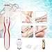 Bikini Trimmer, [Battery Included] 2 in 1 Women Shaver Waterproof Electric Razor Wet/Dry Cordless Ladyshave with Shaving and Bikini Head Perfect for Body, Face, Bikini Area (White)