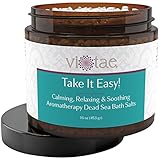 Stress Reduction, Relaxation & Soothing Aromatherapy Dead Sea Bath Salts - 'Take It Easy' 16oz