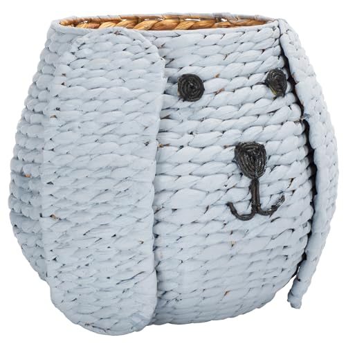 SAFAVIEH Home Collection Sarin Animal Grey Water Hyacinth Storage Kids Toy Bask…