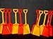 Small Toy Plastic Shovels Mix Orange & Yellow, 12 Pack, 7 Inches Tall, 12 I Dig You Stickers