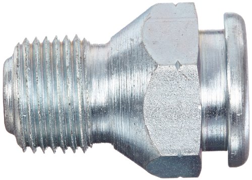 Alemite 1822-A1 Giant Button Head Fitting, 1-5/16" OAL, 7/8" Hex, 3/8" Male NPTF - Thumbnail 2
