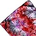 Beach Chair Cover, Microfiber Chaise Lounge Towel Cover with Storage Pockets for Pool Sun Lounger Hotel Garden Red Tie-Dye