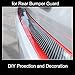 SEAMETAL Car Door Sill Protector Guard , Rear Bumper Protector Guard Universal 10x0.15ft