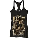 Bob Marley Junior's Legends Racer Back Tank Top Shirt Black L