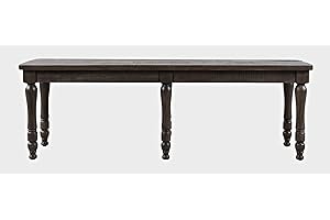JOFRAN INC. Jofran Madison County Reclaimed Solid Wood 54" Farmhouse Rustic Dining Bench, Barnwood Brown
