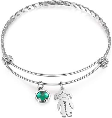 engraved mothers bracelet