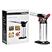 Kitchen Torch Swiftrans Culinary Torch for Cooking & Baking Blow Torch with Safety Lock and Adjustable Flame - 5 Set of Measuring Spoons as Gift