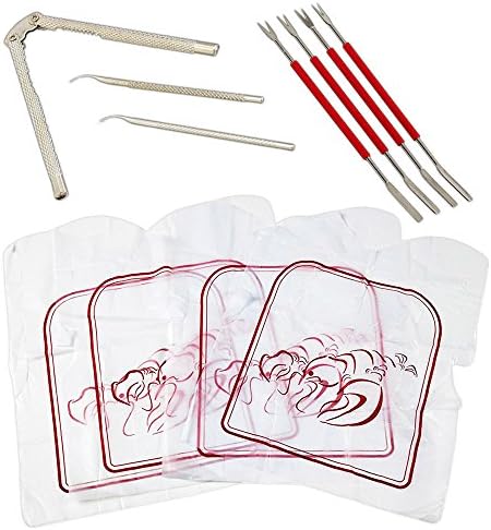 PROfreshionals Seafood Tools Set Bundle ~ Seafood Cracker, Picks, and Bibs, Stainless Steel (Lobster Cracker and Picks Set)