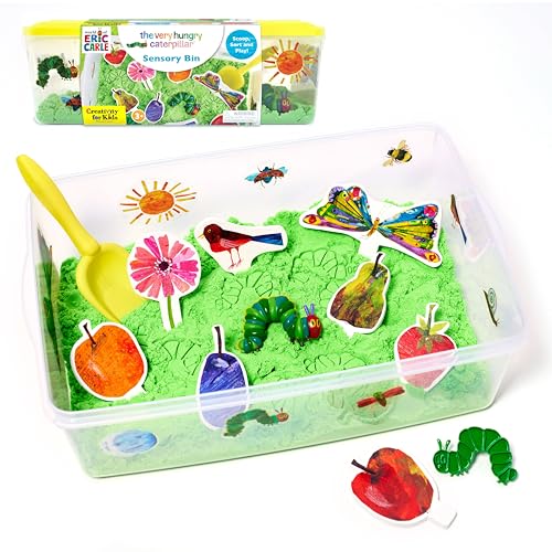Creativity for Kids The Very Hungry Caterpillar Sensory Bin - Toddler Sensory Toys from The World of Eric Carle Books, Preschool Learning Activities and Fine Motor Toys for Toddlers (Ages 3+)
