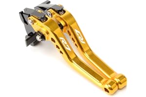 MTCRIGHTER for Yamaha R7 YZF-R7 2021-2024 2025 Short Brake Clutch Lever CNC Aluminum Alloy Accessories (Gold)
