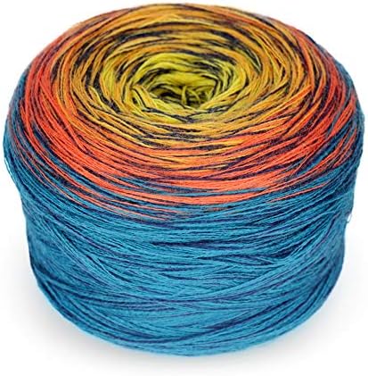 Rainbow Bobbel Merino Mouliné, Colour Gradient Yarn Merino, Merino Wool with Colour Gradient (966)