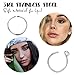 FIBO STEEL 12-16 Pcs Stainless Steel Fake Nose Hoop Ring Septum Clip On Nose Ring Body Piercing Jewelry