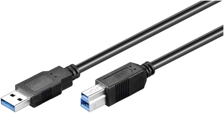 Goobay 93655 USB 3.0 Superspeed Cable, Black, 1.8m Length, 1.8 Meters