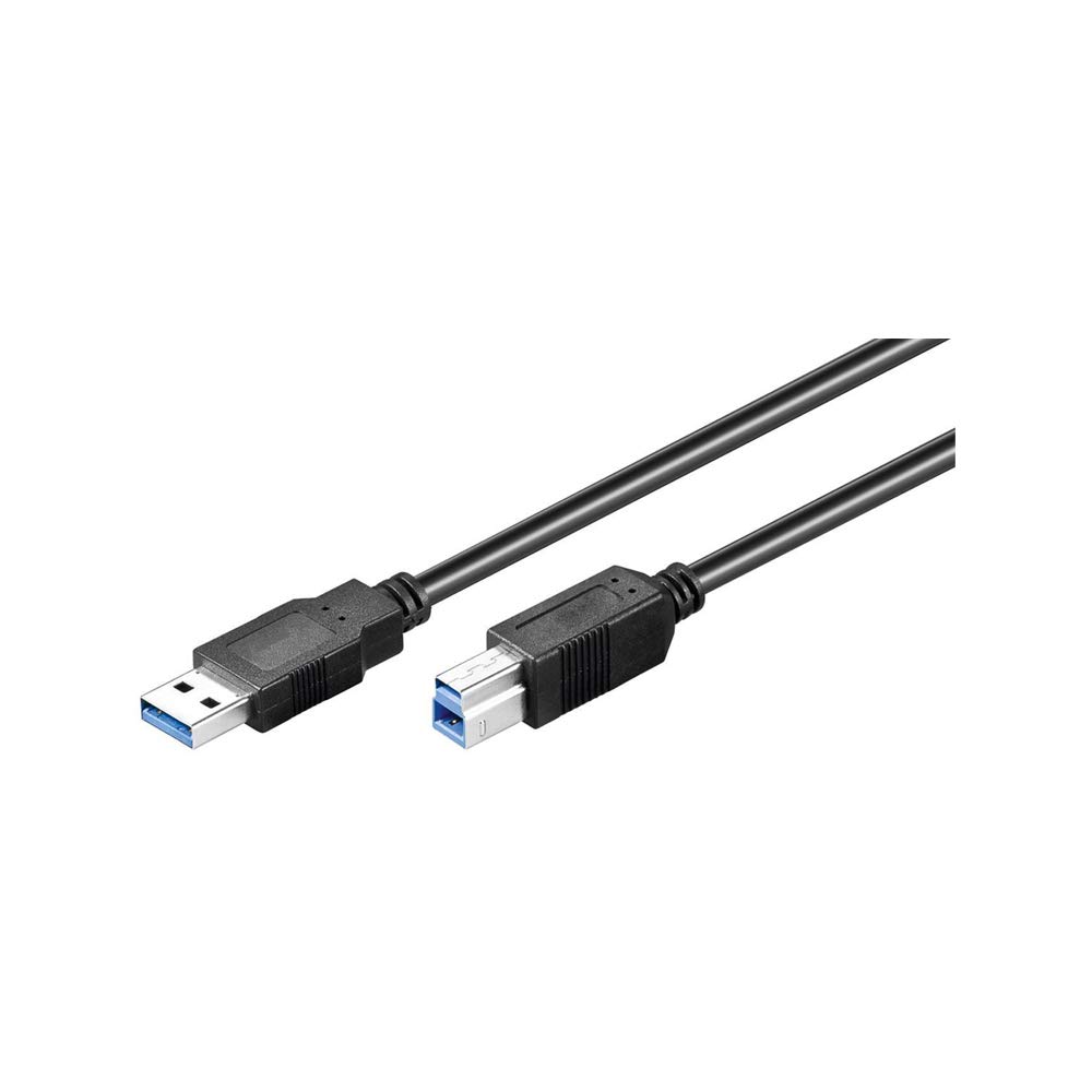 Goobay 95721 USB 3.0 Superspeed Cable, Black, 0.25m Length