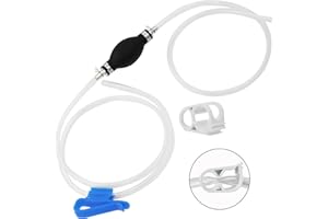 FUELIO Gas Siphon Pump FUELIO - Hand Siphon Pump for Gasoline Transfer - Manual Siphon Pump For Water- Fuel Siphon Pump for Gasoline- Gas Siphon Hose Included