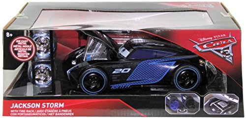 Disney Cars 3 Die Cast Jackson Storm Tire Rack Edition 1:24 Scale