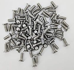 FixtureDisplays® 8-32 X 1/2" Stainless Flat Head