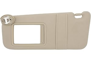 NHILES Driver Left Side Sun Visor Replacement Fits for Toyota Venza 2009-2016 Sunshade 743200T021A1 Color: Beige