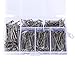 Gydandir T-pin, Nickel Plated Steel, 450 Pieces Assorted Size: 1, 1-1/4, 1-1/2, 1-3/4, 2 Inch, Portable