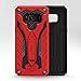 Zizo Static Series Compatible with Samsung Galaxy S8 Plus Case Military Grade Drop Tested with Built in Kickstand RED Black