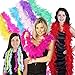 Kicko Mini Marabou Feather Boas - 12 Pack of 44 Inches - Assorted - for Halloween Costumes, Kids, Props, and Party Favors