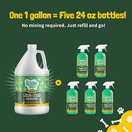 Pristine Pet Instant Stain & Odor Eliminator with Micellar Water & OXY