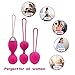 Kegel Exercise Weights – 5 in 1 Kegel Balls for Women Tightening & Beginners,Set of 5 Ben Wa Balls Kegel Exercise Weights Products,Kegel Exercise Weights & Massage Ball Ben Wa Balls Sets,Purple,ALKAIDthumb 4