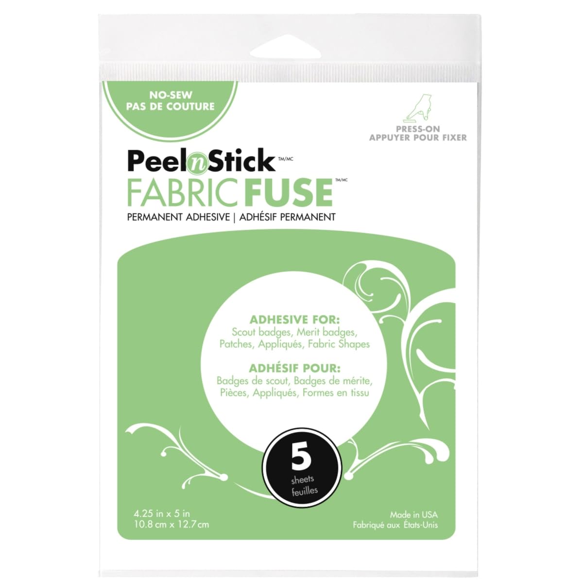 iCraft Thermoweb Peel'N Stick Fabric Fuse Sheets, Multi-Colour, 15.87 x 12.06 x 0.38 cm