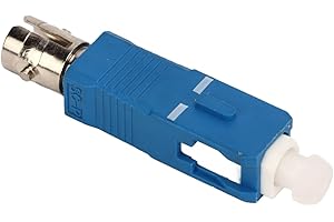Hilitand SC Male to ST Female Adapter, Low Loss Fiber Optic Connector Coupler 1310nm to 1550nm, with Ceramic Sleeve, for Fibe